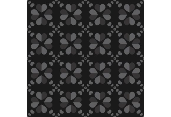 26 Patterns - Black Flower Pattern for Graphic Design