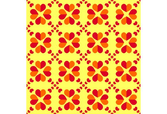29 Patterns - Red Flower Pattern for Graphics and Digital Selling