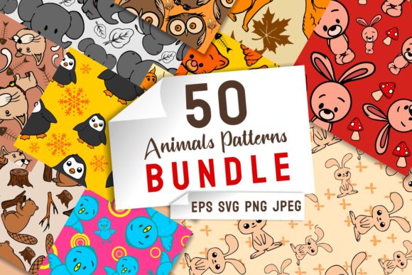 Animals Patterns Bundle for Graphic Design