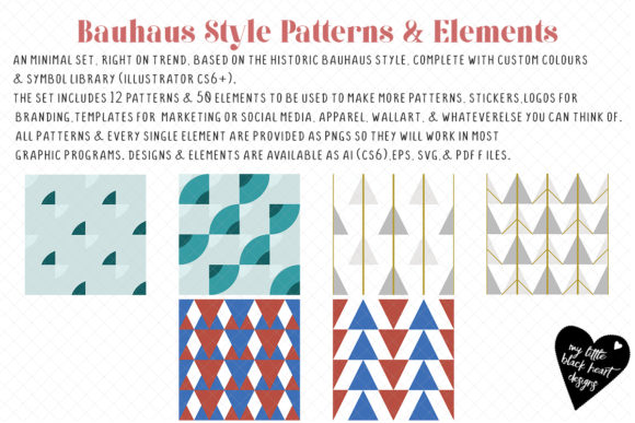 Bauhaus Style Patterns Elements Review