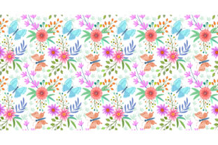 Butterfly and Flowers Seamless Pattern Review