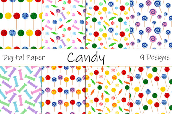 Candy and Lollipop Graphics for Handmade Creations