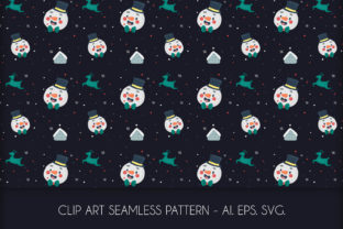 Christmas Snowman Pattern for Branding and Marketing Graphics