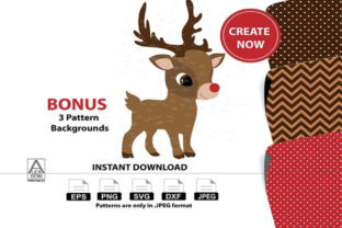 Cute Boy Reindeer Digital Clipart for Handmade Projects