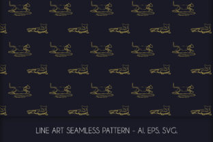 Line Art Cat Graphics for Modern Web Design