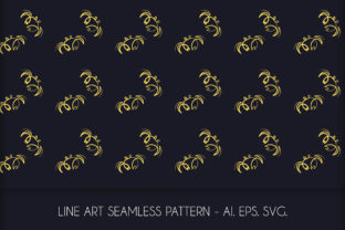 Line Art Crab Seamless Pattern for Local Business Branding