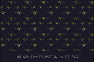 Line Art Kangaroo Seamless Pattern for Crafting and Design