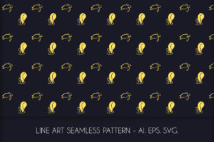 Line Art Turtle Seamless Pattern for Graphics and Patterns