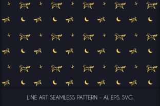 Line Art Wolves Seamless Pattern for Blog and Website Graphics