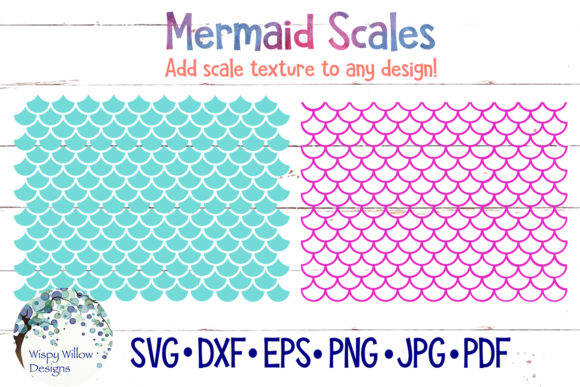 Mermaid Scale Patterns for Crafts and Graphics