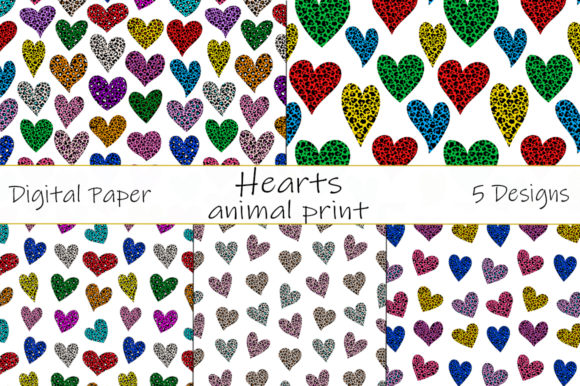 Patterns Leopard Hearts Animal Print Graphics
